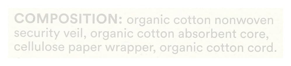 365 by Whole Foods Market, Non-Applicator Tampons, Made with Organic Cotton, Regular Absorbency, Unscented, 18 Count