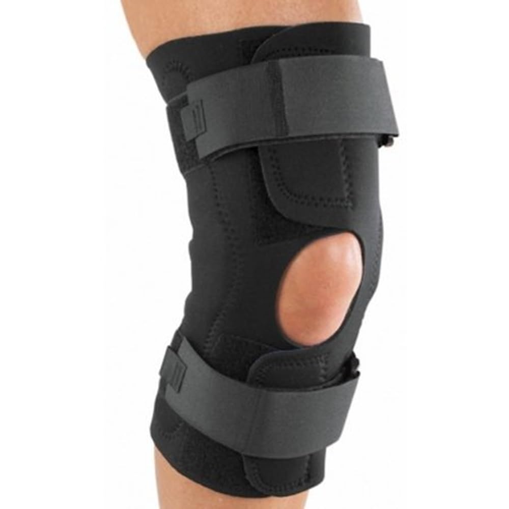 ProCare Reddie Hinged Knee Support Brace: Neoprene Wrap-Around, MCL and LCL Sprains, Large