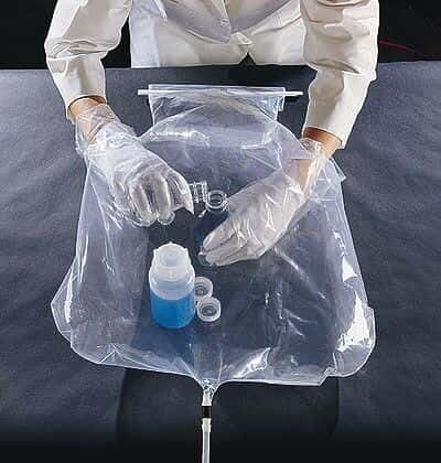 Cole-Parmer Glove Bag 108D X-17-17HG Inflatable Glove Chamber, 10" Equipment Sleeve, Large