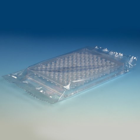 Globe Scientific 120038 Polystyrene Microtest Plate, 96-Well, U-Bottom, Sterile, Individually Wrapped (Pack of 50)