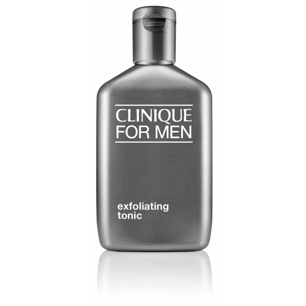 Clinique for Men Exfoliating Tonic with Salicylic Acid | for Normal to Dry Skin Types | Unclogs Pores + Preps for Shaving, 6.7 Fl Oz