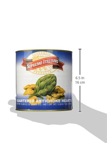 Supremo Italiano Quartered Artichoke Hearts, 2500 Gram