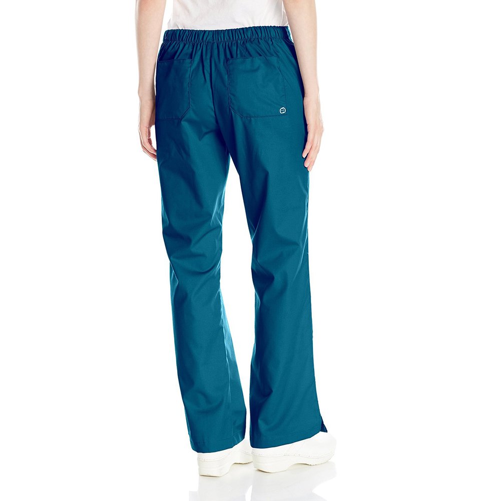 WonderWink Women's Wonderwork Flare Leg Scrub Pant, Caribbean, Small