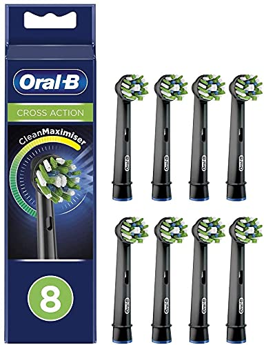 Brown Oral B Replacement Brush Multi-Action Brush/CROSS ACTION Black 8 Pieces EB50-8EL