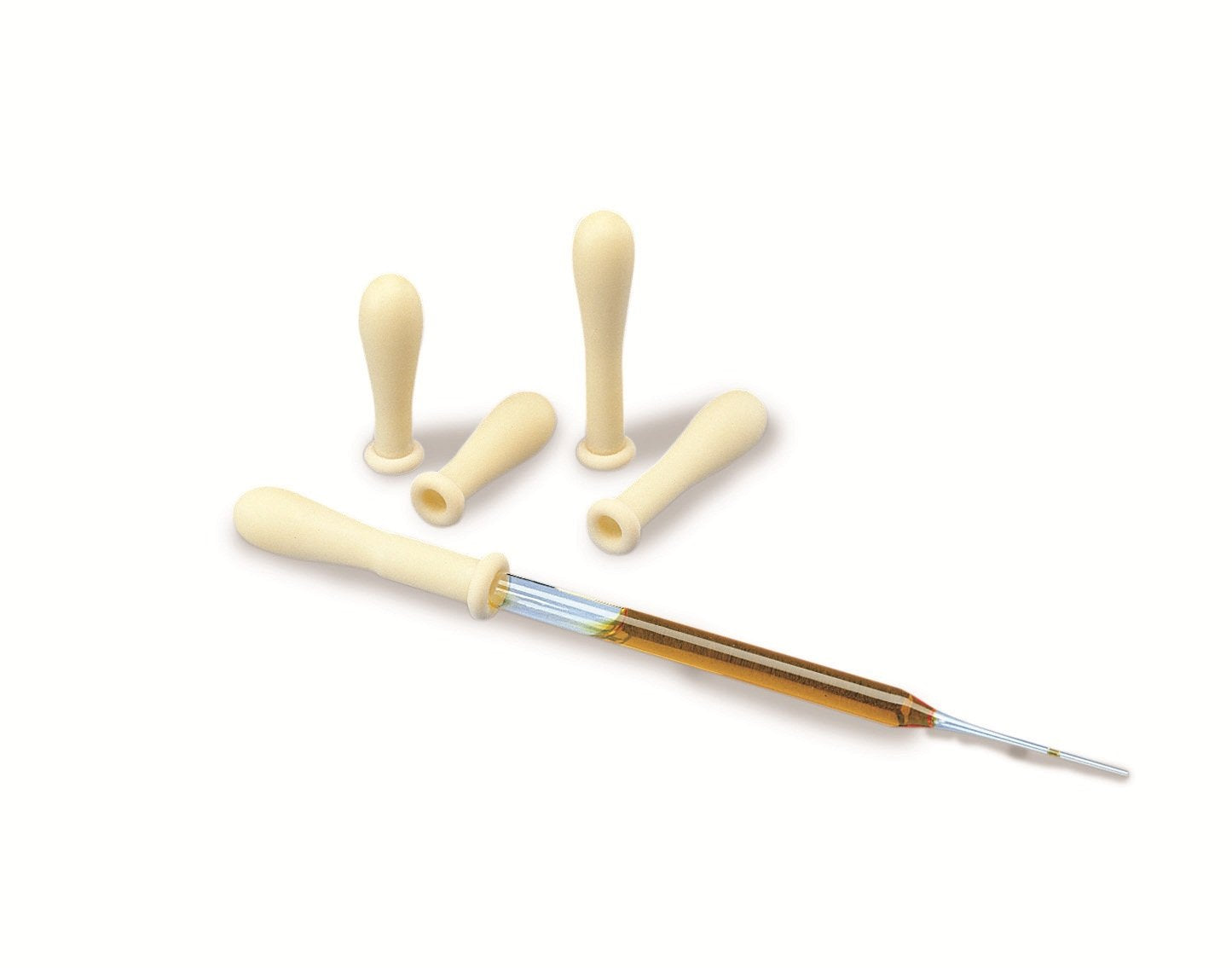 Heathrow Scientific HD20622B Rubber Natural Small Latex Dropper, 52mm Length, 2mL Volume (Pack of 72)