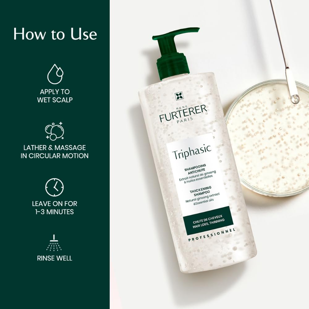 Rene Furterer Forticea Strengthening Revitalizing Shampoo - Energize Scalp with Rosemary Essential Oil, and Niacinamide - Sulfate, Paraben, Silicone-Free - Gentle Formula for Daily Use