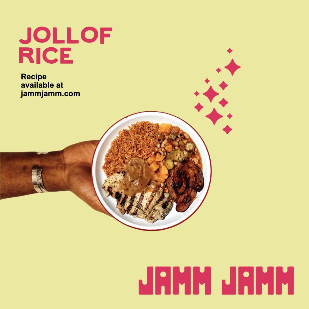 Jamm Jamm West African Tomato Sauce, Smoky, Bold African Flavors, All Natural Ingredients, 24 oz (2 Pack)