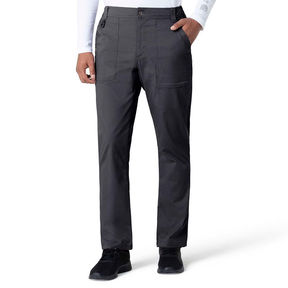 Carhartt Men's Modern Fit Straight Leg Scrub Pant, Dark Pewter, XL TAL