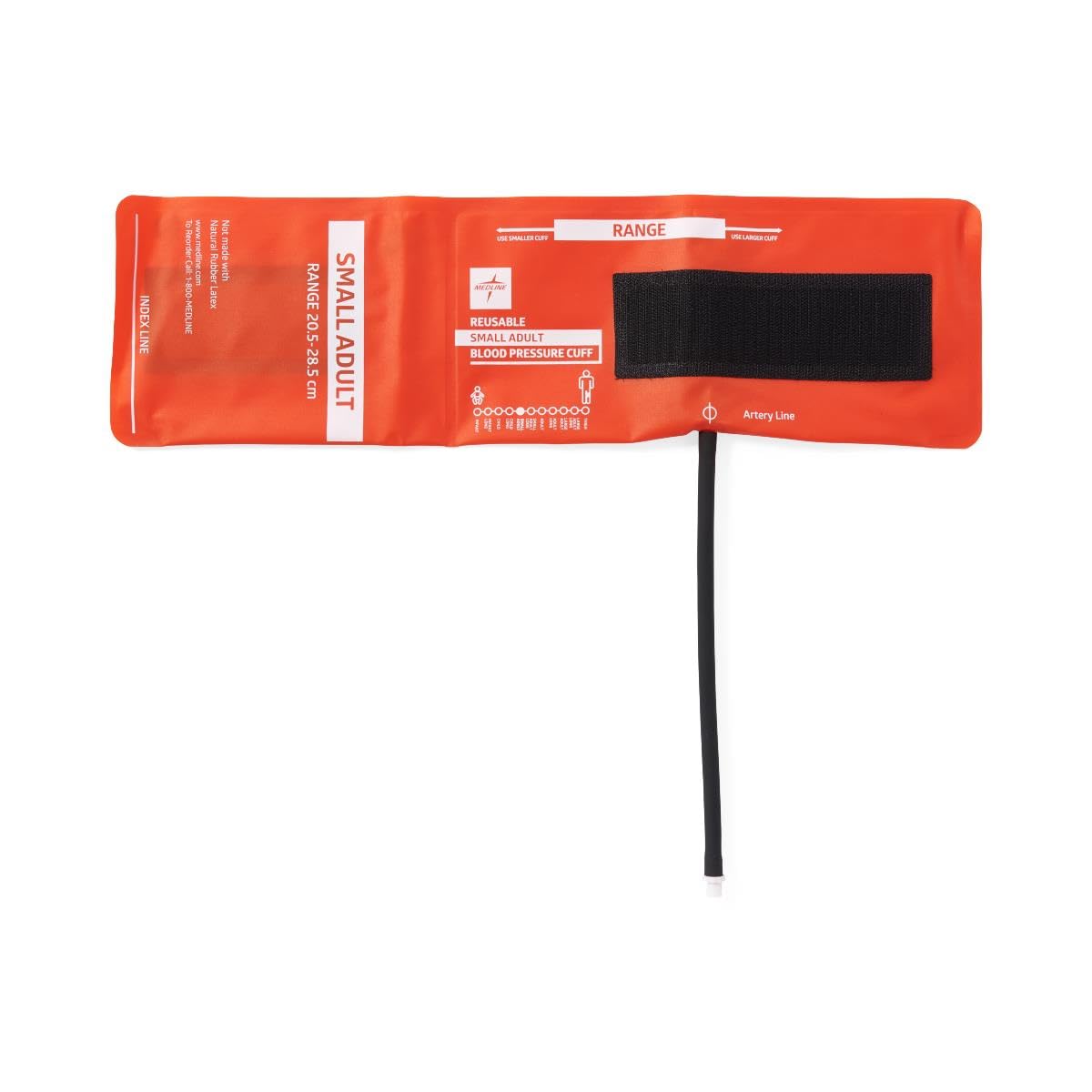 Reusable 1-Tube Blood Pressure Cuff with Screw Connector, Small Adult,5,Bag,MDS9912DMRE