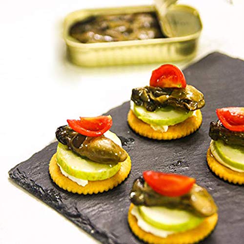 Otter Kingdom Premium Smoked Oysters with Red Chili Pepper in Pure Olive Oil, 3-Ounce (Pack of 12)