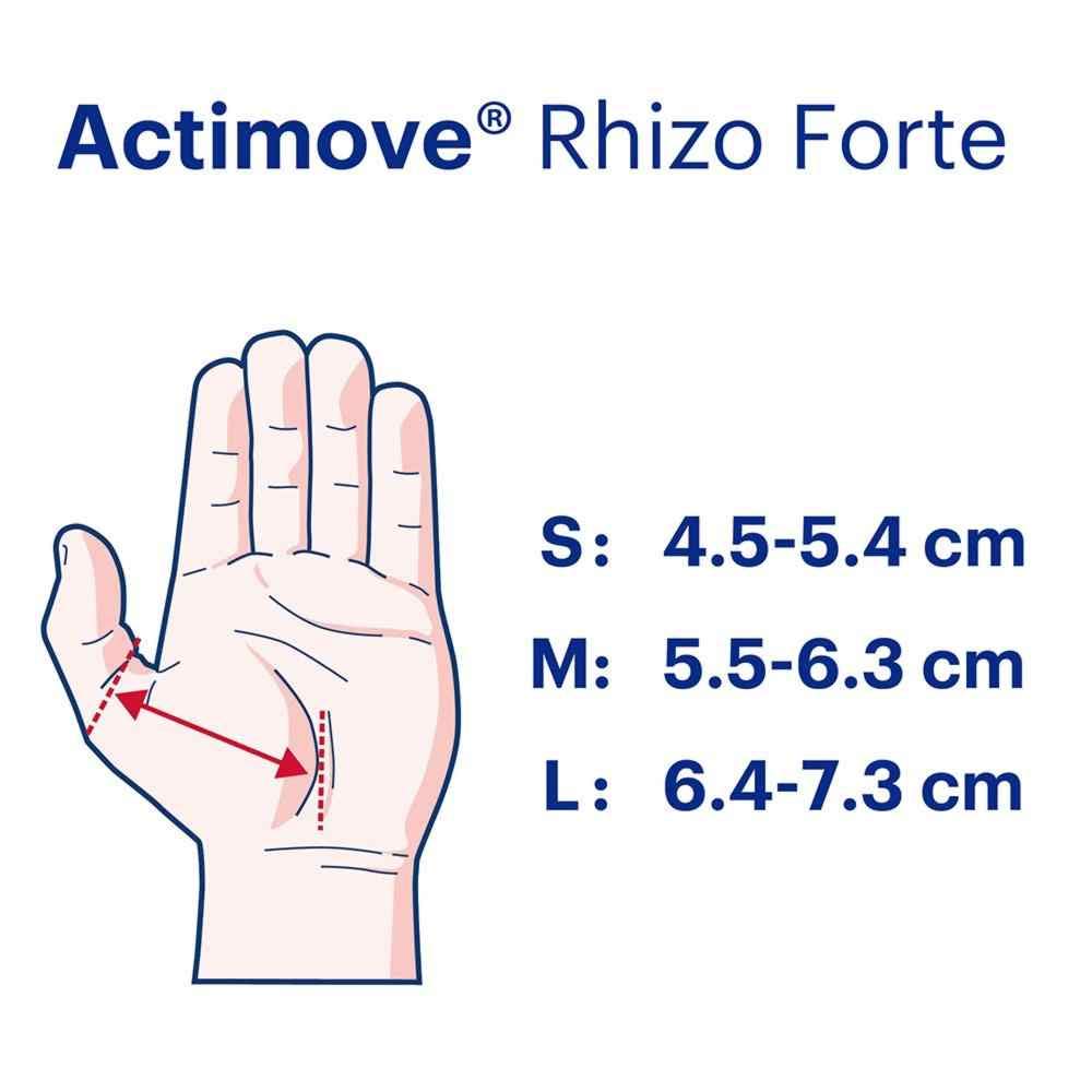 Actimove Professional Line Rhizo Forte Thumb Brace, Right, Gray, Small