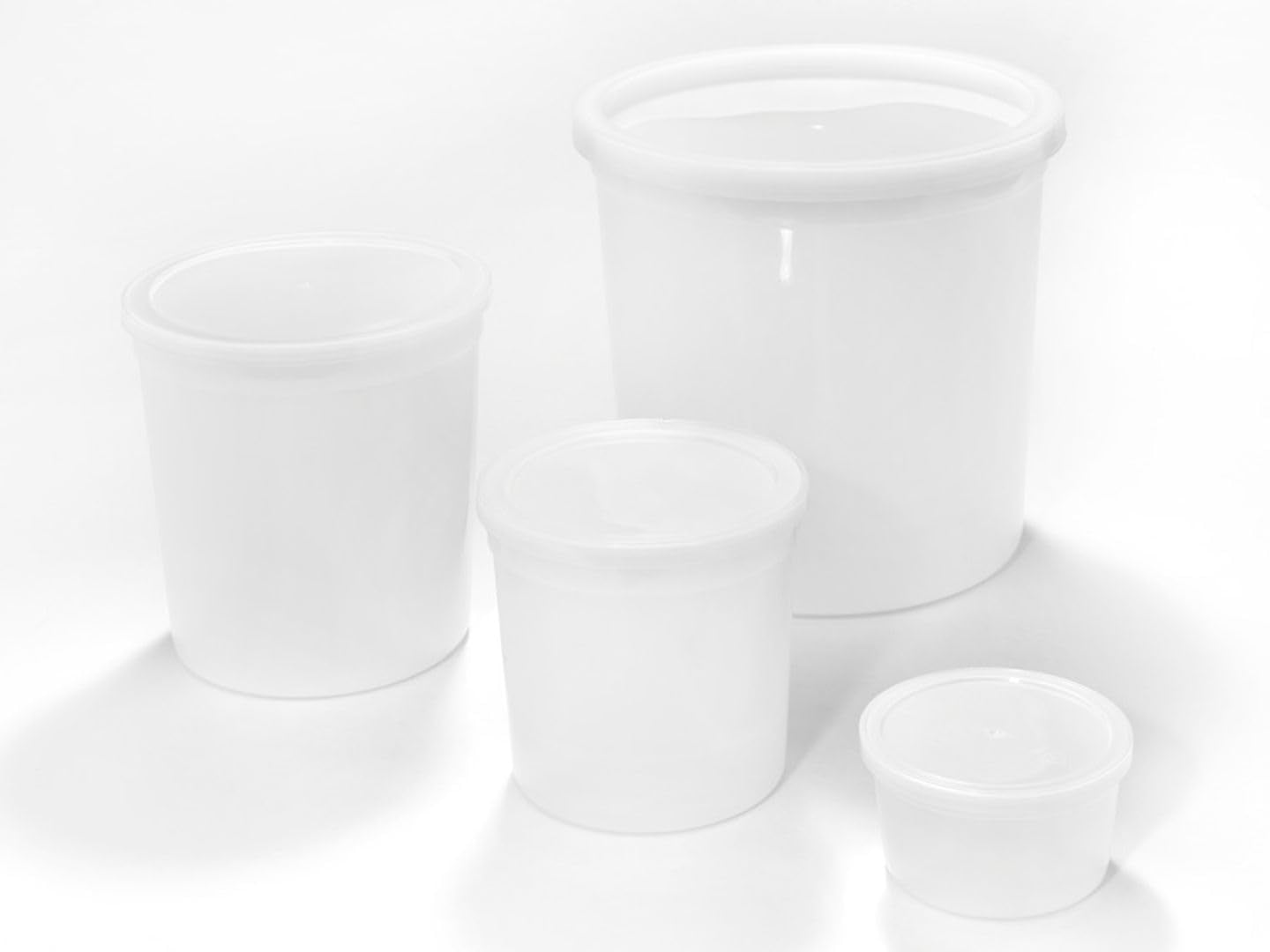Caplugs Evergreen 240-5703-06N PLSC Series Press-Lid Pathology Containers, 32oz/946mL, HD-PE, Ample Space, Medical, Pathology, Labware, Storage, Natural, Pack of 12 (99192997)