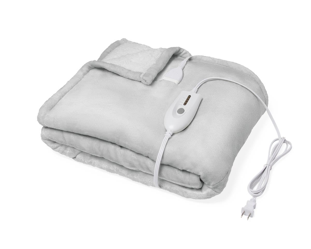 Heated Electric Throw Blanket with Reversible Sherpa, 50" x 60",1,Each,MDSHTBLANKET