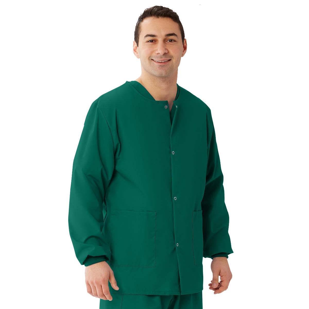 AngelStat Hunter Green Unisex Scrub Jackets