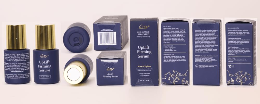 City Beauty UpLift Firming Serum - Face Serum - Lift & Tighten - Natural Sagging Skin Solution with Deep-Sea Extracts - Visibly Smooth Fine Lines & Wrinkles - - Cruelty-Free Skin Care