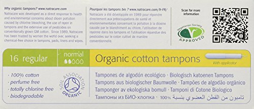 Natracare Tampons Reg With Applictr 16 ct (Multi-Pack of 12 boxes, 192 Total)