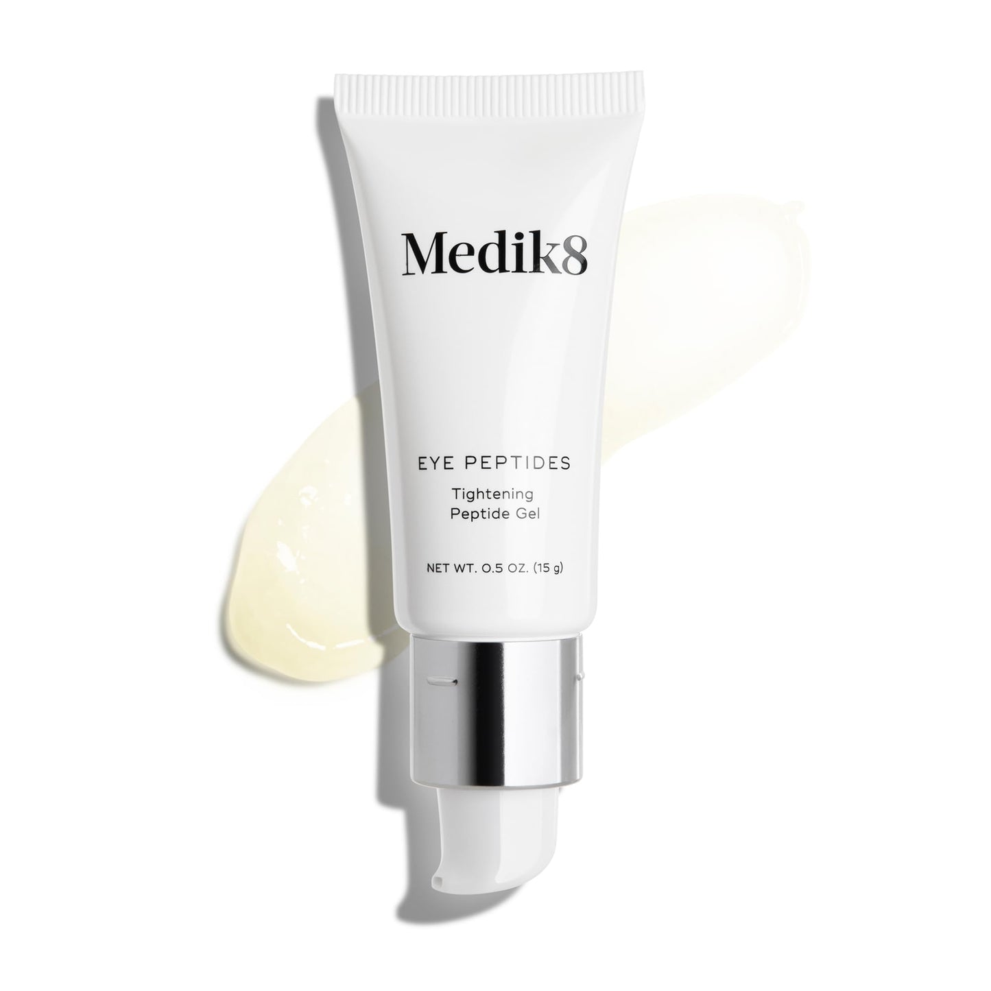 Medik8 Eye Peptides Gel - Daily Under Eye Gel - Anti Aging Serum - Hydrating Serum Gently Smooths Bags and Wrinkles - Vegan and Gluten Free - 0.5 oz
