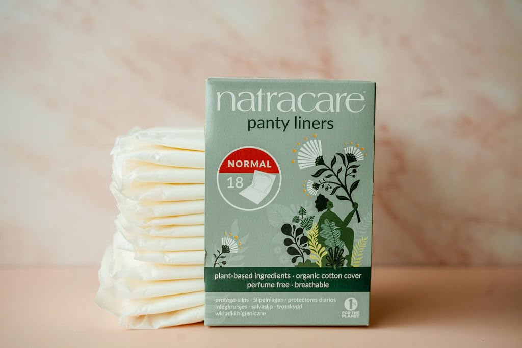 Organic & Natural Panty Liners,Normal Natracare 18 Liners Box