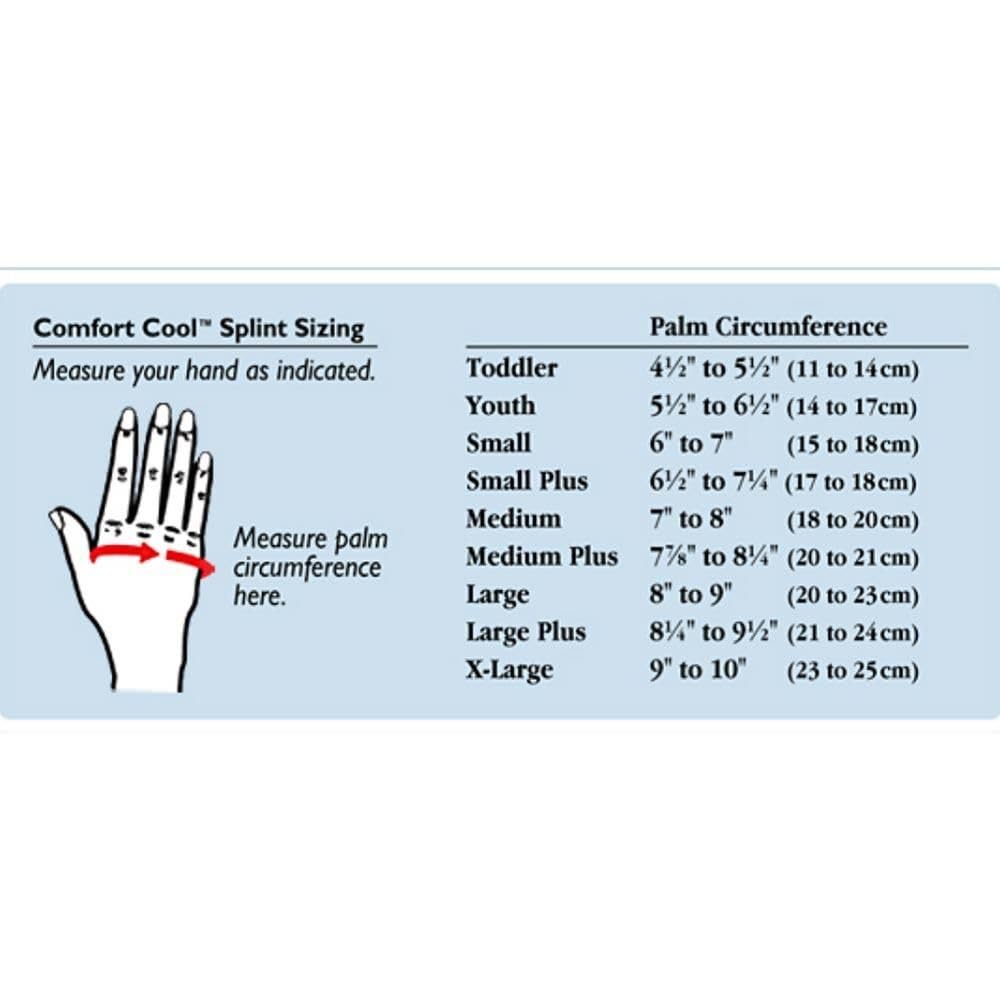 Comfort Cool Thumb CMC Abduction Splint, Medium Plus, Right