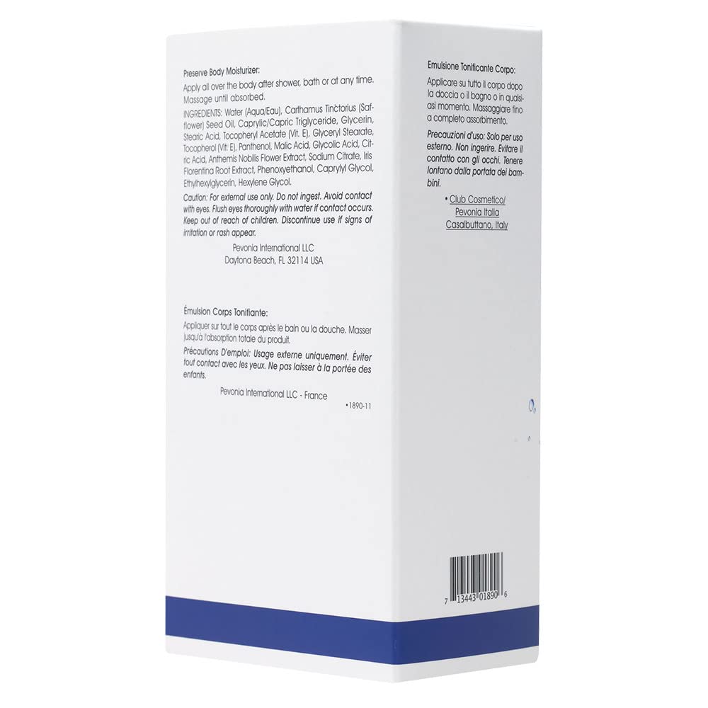 Pevonia Preserve Body Moisturizer, 5 oz.