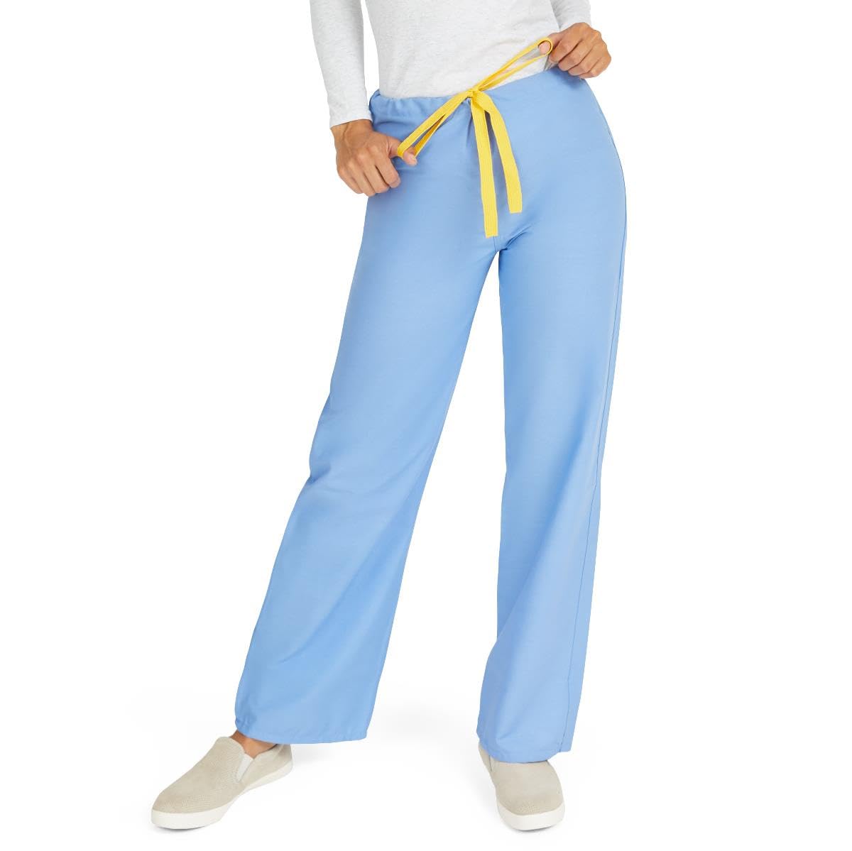 AngelStat Style 600 Unisex Scrub Pants with Angelica Color Coding - Ceil Blue