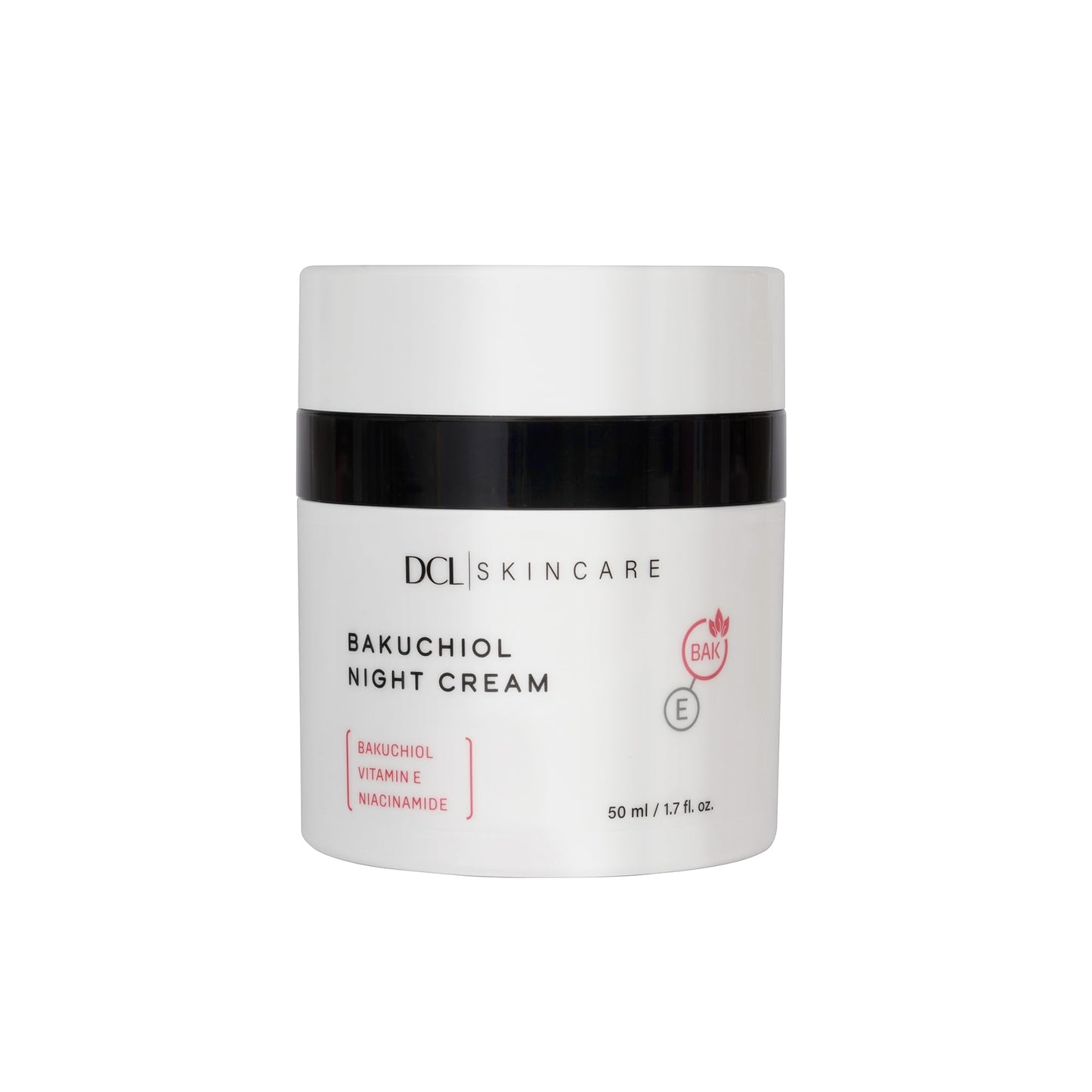 DCL Skincare Bakuchiol Night Cream for Skin Renewal, 1.7 Fl oz