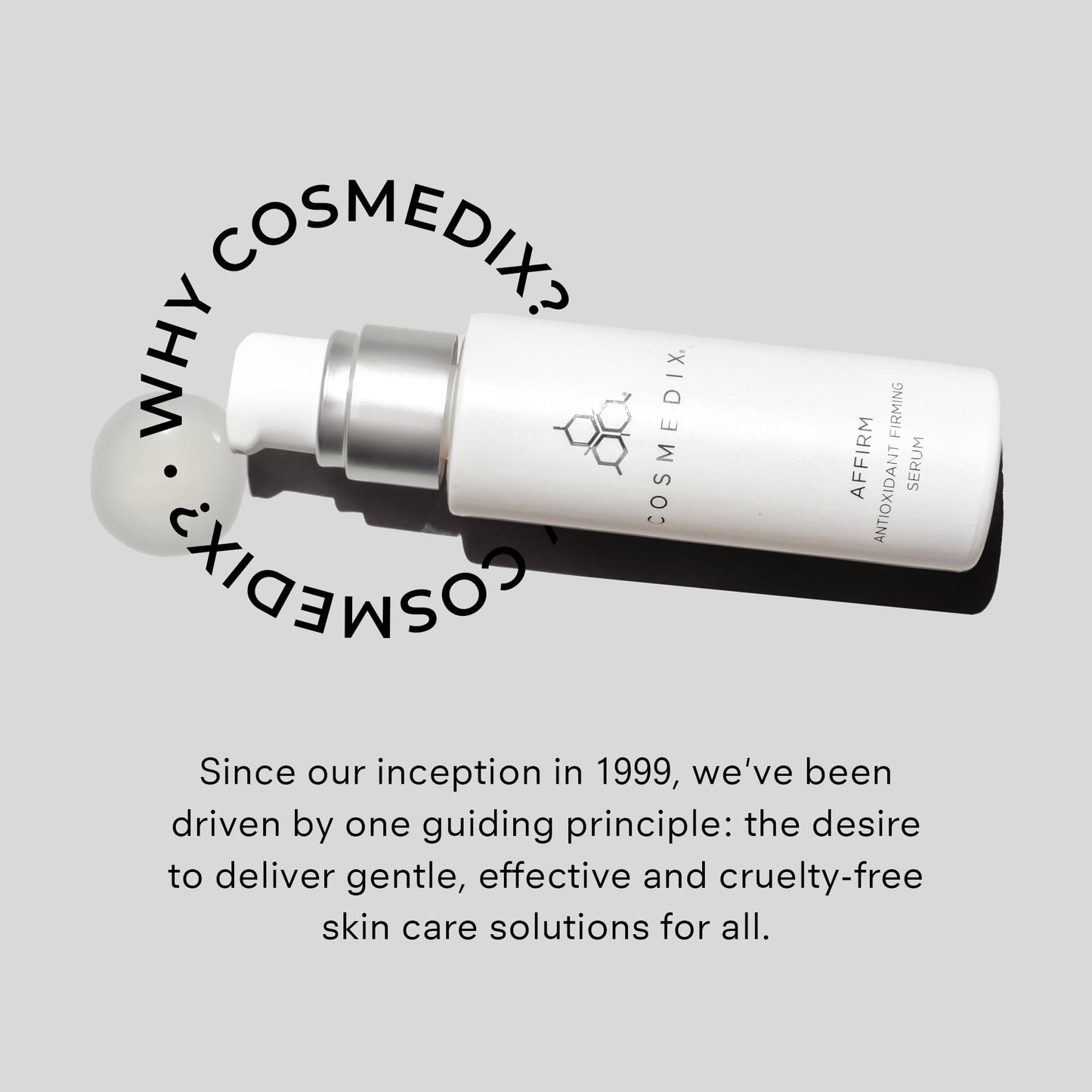 COSMEDIX Affirm Antioxidant Firming Serum - Tightening & Lifting Facial Serum with Essential Oils & Vitamin E for Firmer, Smoother & Healthier-Looking Skin -Skin Care for Fine Lines & Uneven Skin Tone