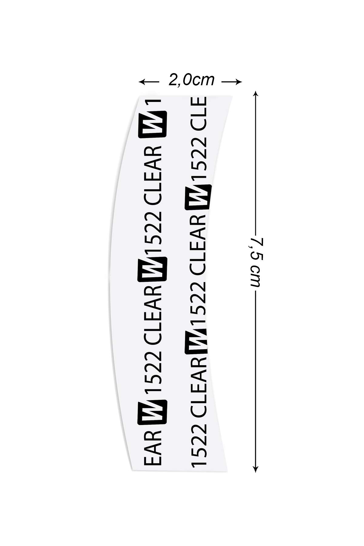 Walker Tape 1522 Clear™ Tape - C Contour, 36pc/Bag