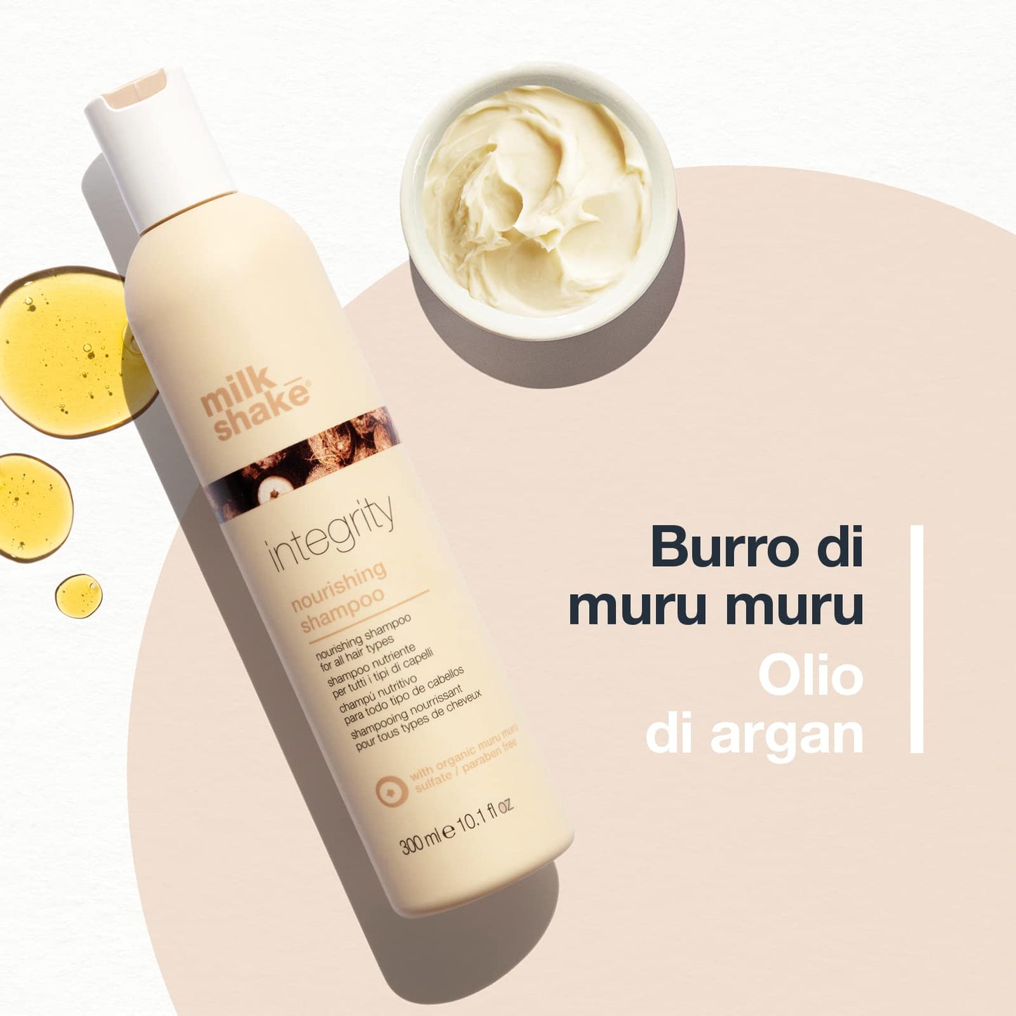 milk_shake Integrity Nourishing Shampoo - Anti Frizz Shampoo With Muru Muru Butter - Paraben And Sulfate Free