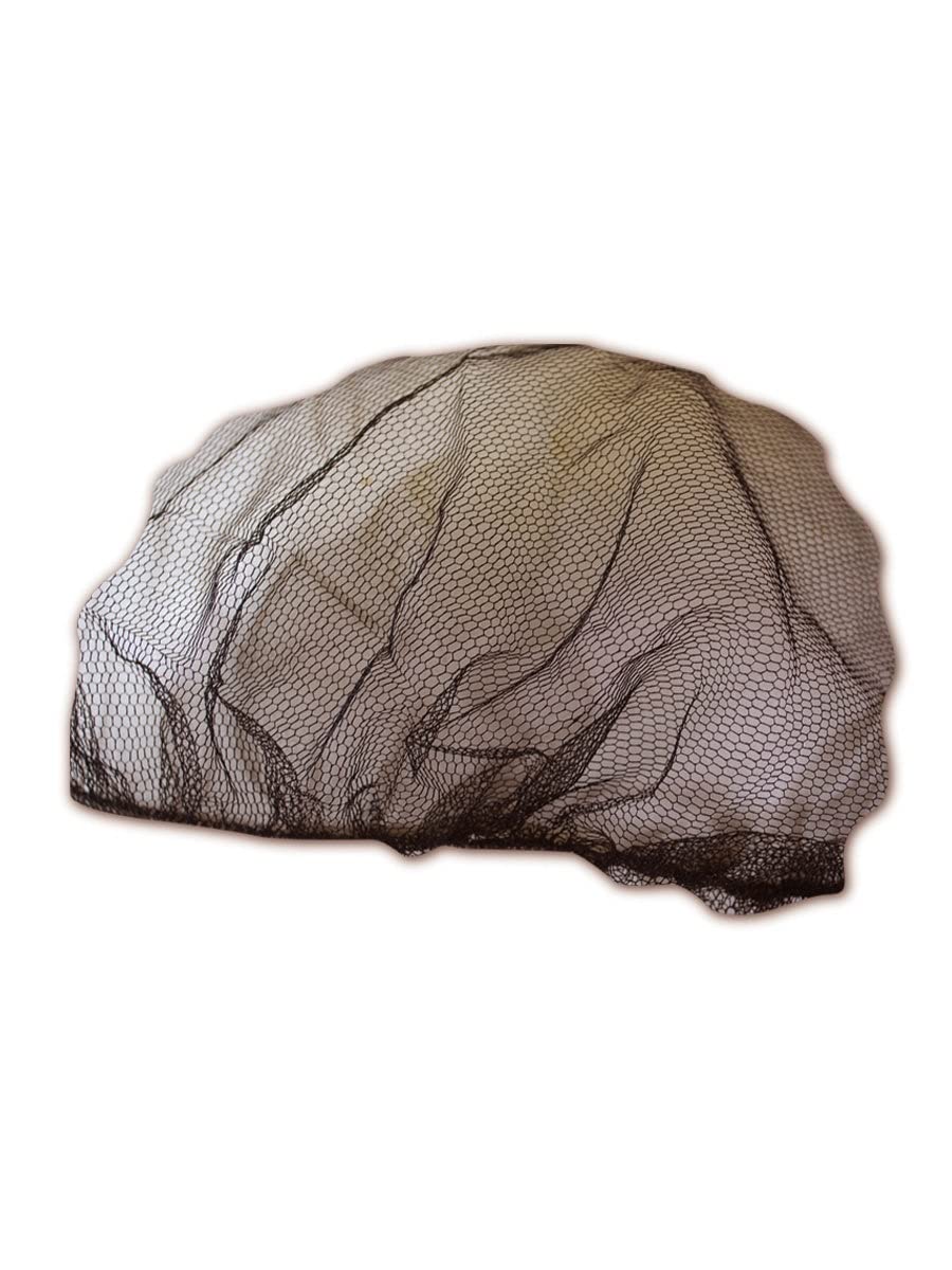 MAGID Keystone 2020BN Brown Adjustable Cap Co Lightweight Nylon Mesh Disposable Hairnet, 21" Diameter (1000 per Dispenser)