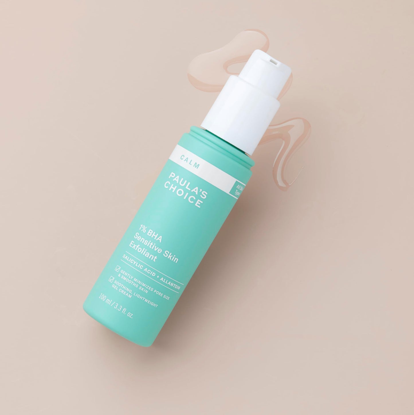Paula’s Choice CALM 1% Sensitive Skin BHA Liquid Exfoliant, Salicylic Acid Lotion for Large, Clogged Pores, Calms, Soothes Redness, Suitable for Rosacea-Prone, Eczema-Prone Skin, Fragrance-Free, 3.3oz