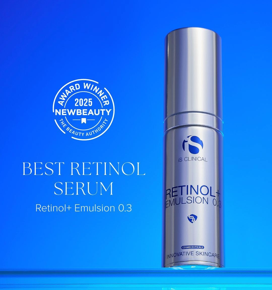 iS Clinical Retinol+ Emulsion 0.3, reduce fine lines and wrinkles, smooths appearance, helps brighten complexion