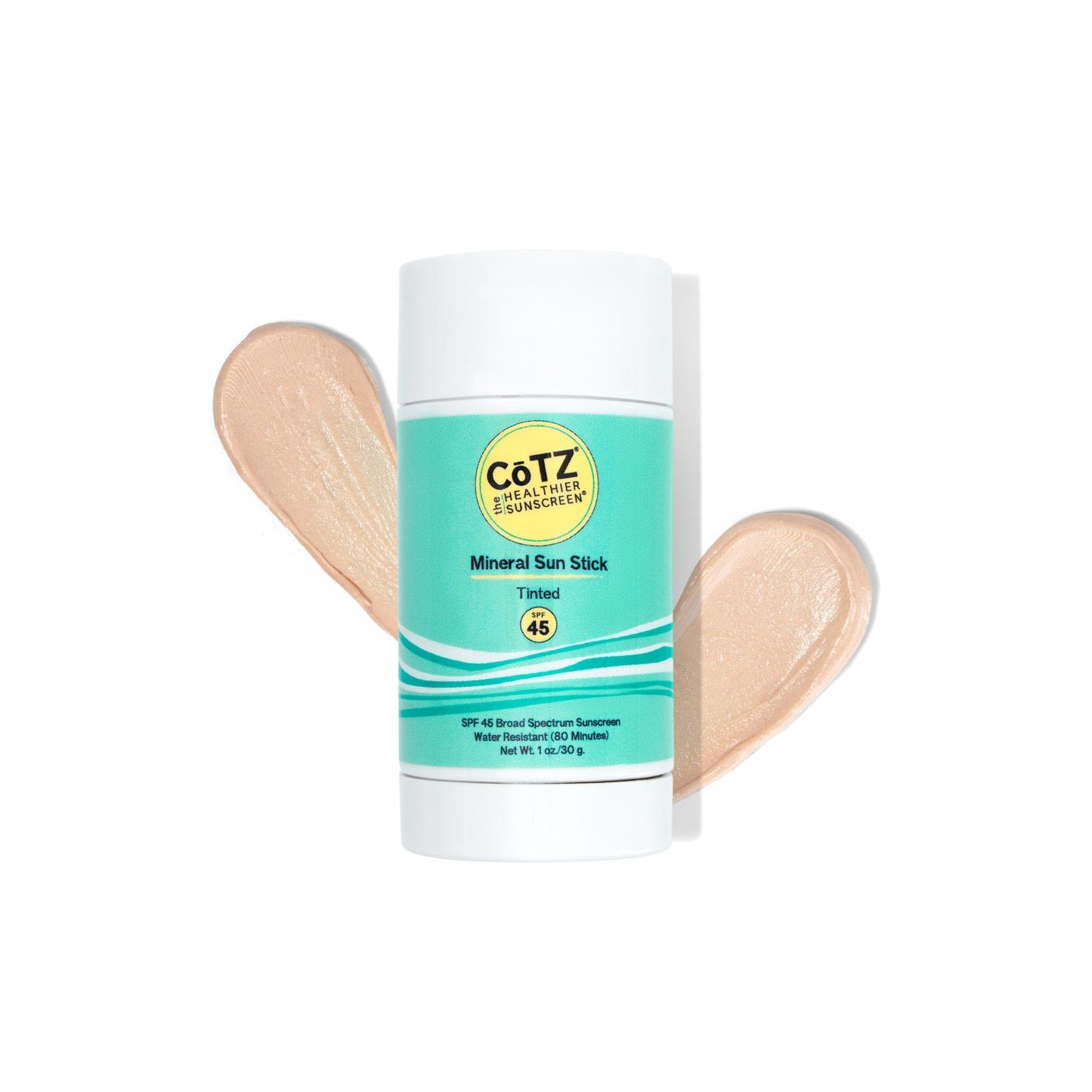 CoTZ Mineral Sunscreen Stick SPF 45 | Zinc Oxide | Water Resistant | Broad Spectrum Sunscreen | Invisible to Sheer Finish | Easy On-the-Go Application | 1 oz / 30 g