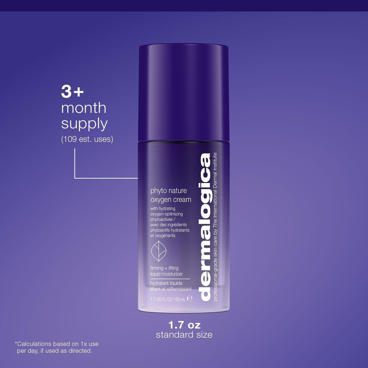 Dermalogica Phyto Nature Oxygen Cream, Daily Liquid Moisturizer for Face - Firms, Lifts and Revitalizes with Hydrating Oxygen-Optimizing Phytoactives, 1.7 fl oz