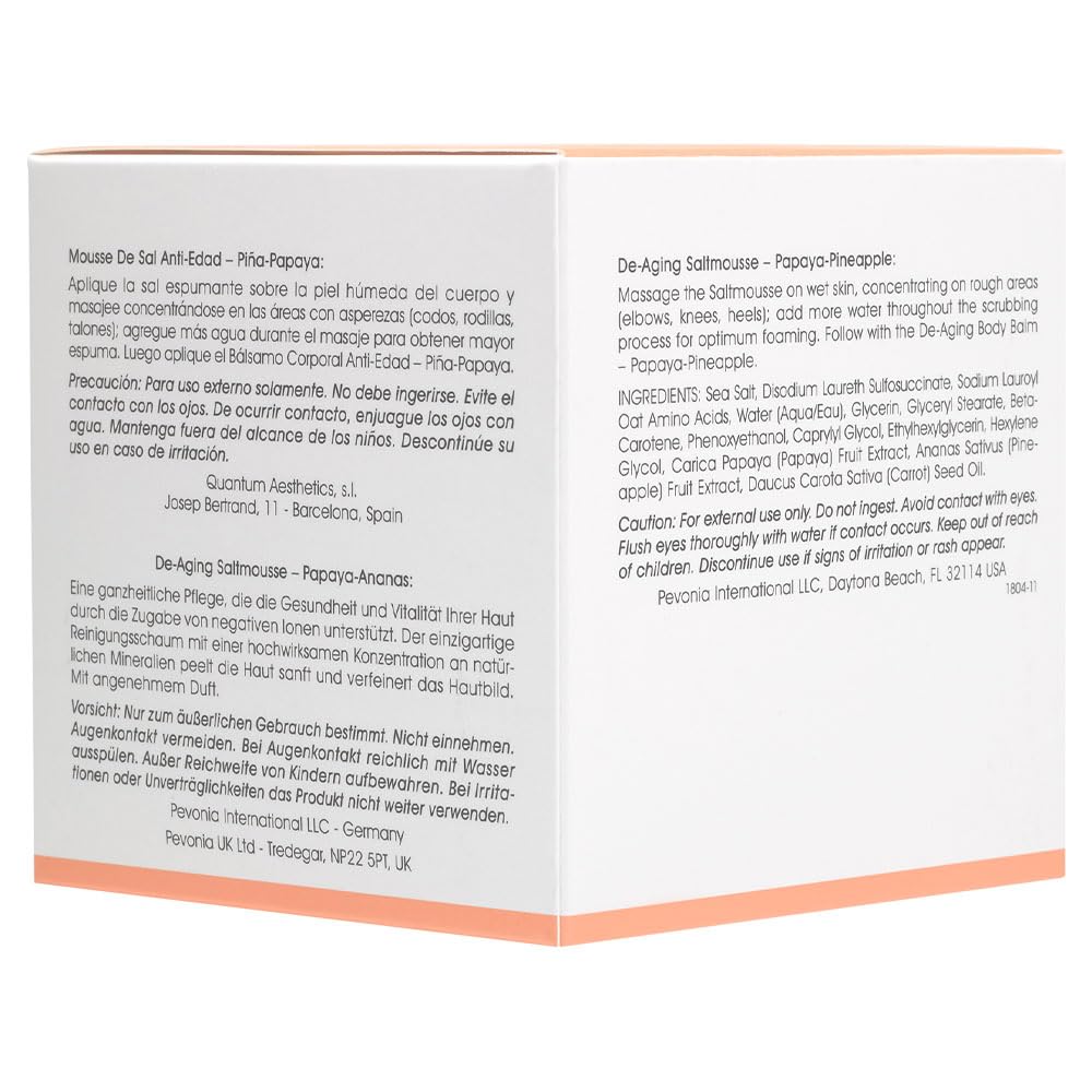 Pevonia De-Aging Saltmousse, Papaya/Pineapple, 6.8 oz.