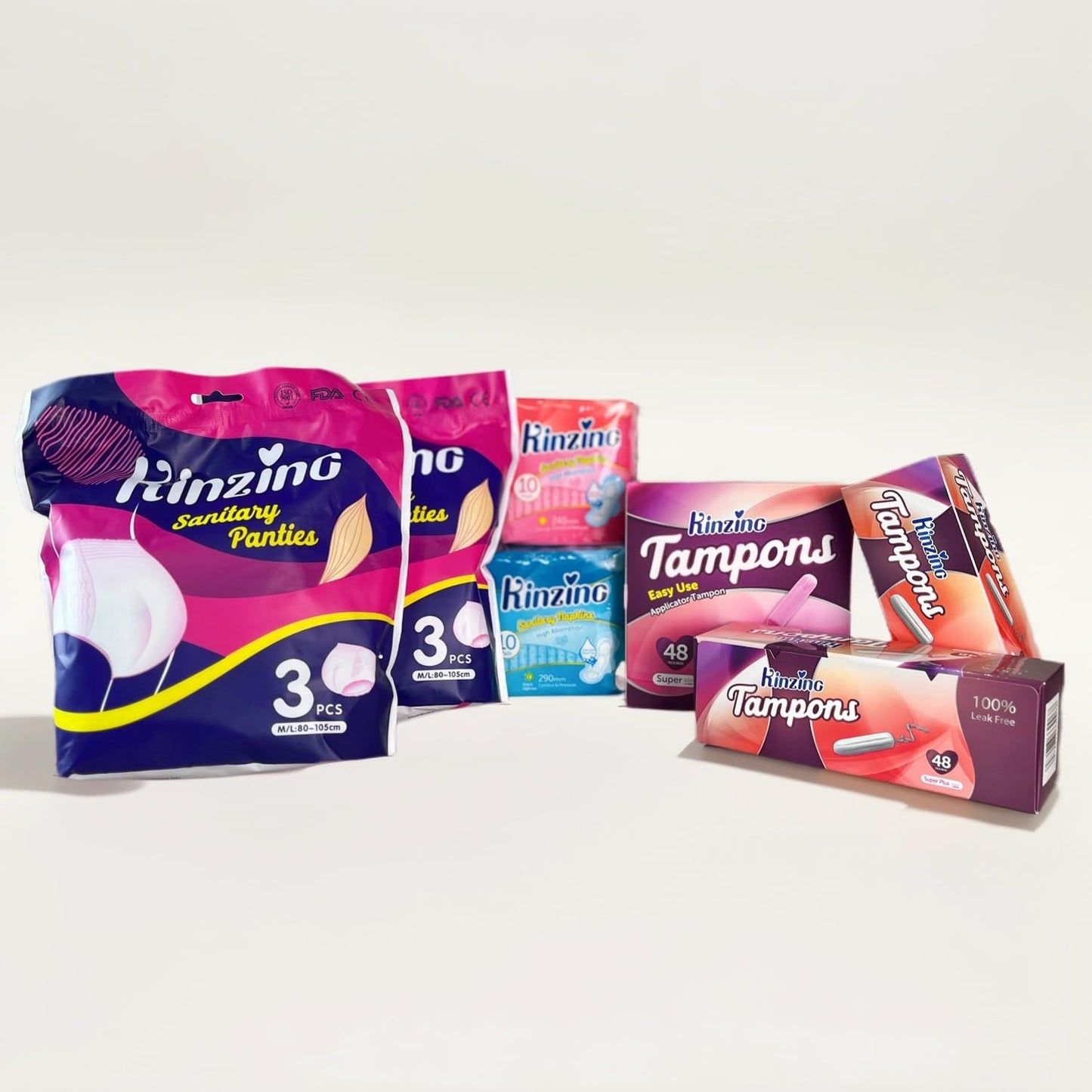 No Applicator Tampons Regular Absorbency Cotton Tampons for Women Disposable 48ct (Regular)