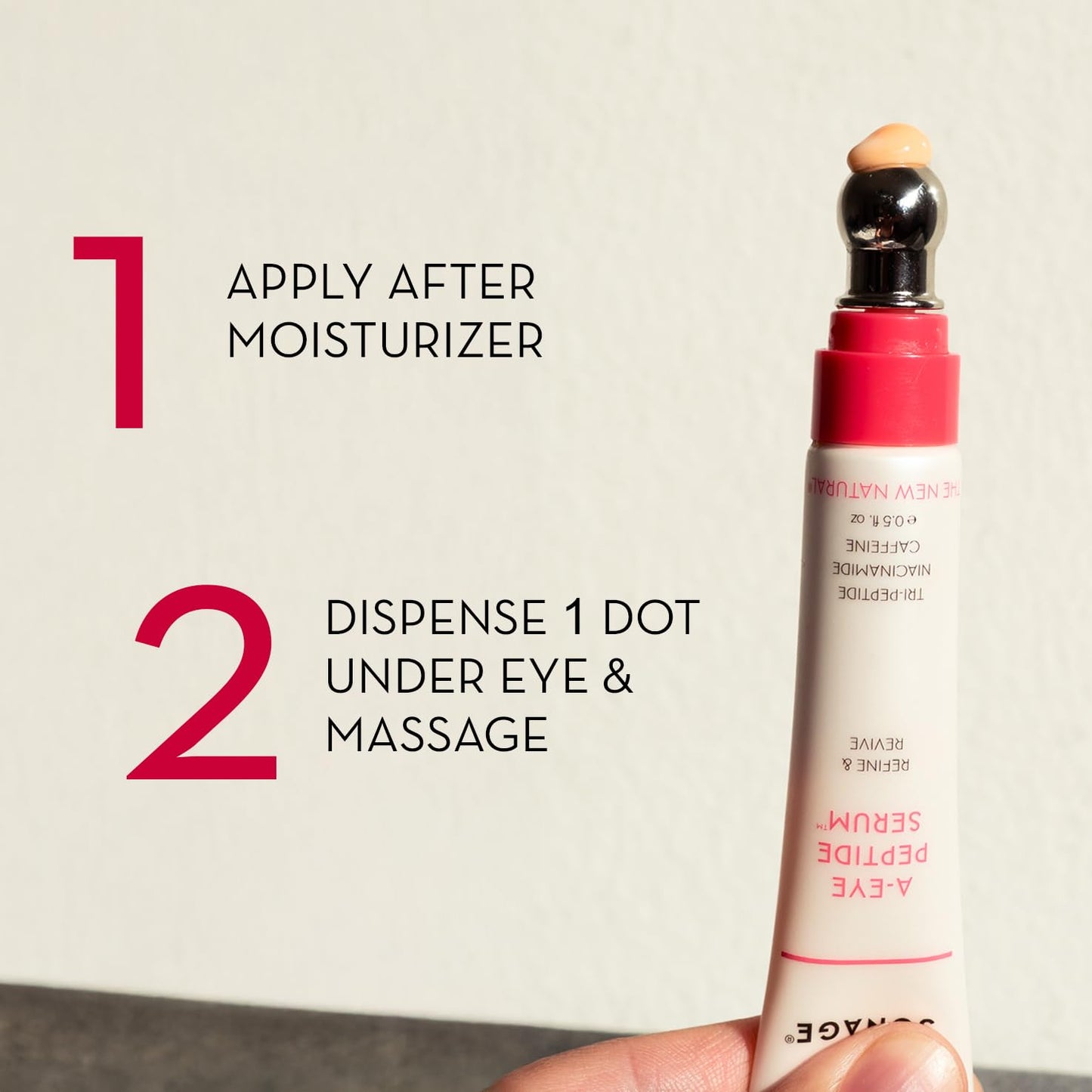 Sonage A-Eye Peptide Serum: for Dark Circles, Puffiness, Under Eye Bags, Wrinkles & Fine Lines | Anti-aging Serum for Eyes