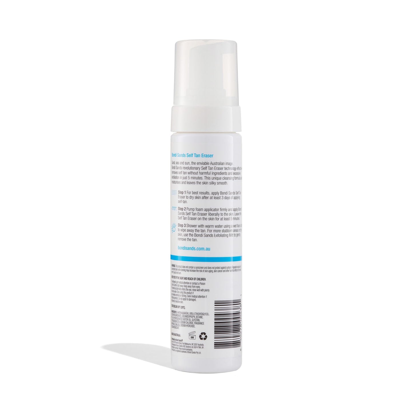 Bondi Sands Self Tan Eraser, Moisturizing, Cleansing, Gentle Formula Removes Self-Tanner and Preps Skin for Reapplication, Vegan + Cruelty-Free