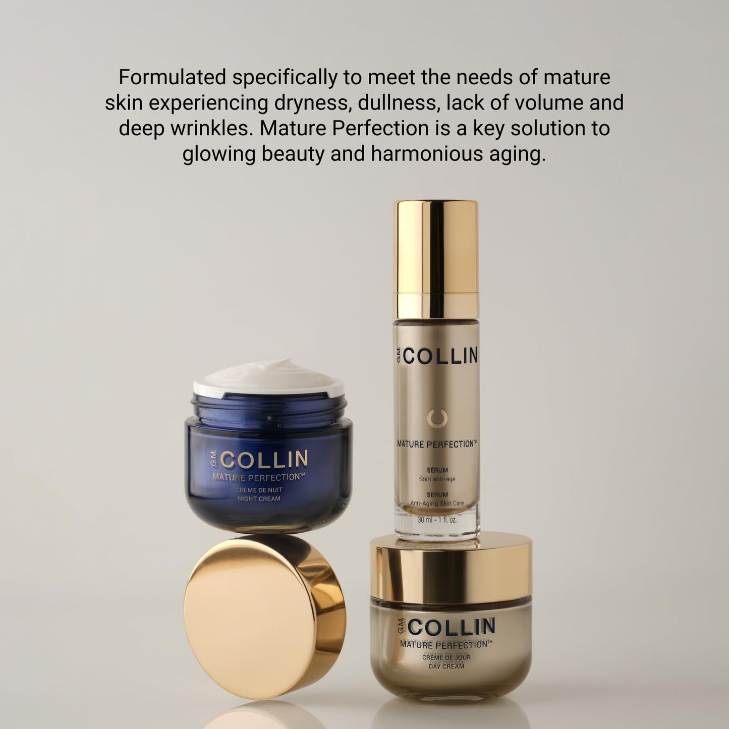 G.M. COLLIN Mature Perfection Day Cream | Daily Face Moisturizer with Hyaluronic Acid for Dry or Dull Skin | Helps Improve the Appearance of Wrinkles
