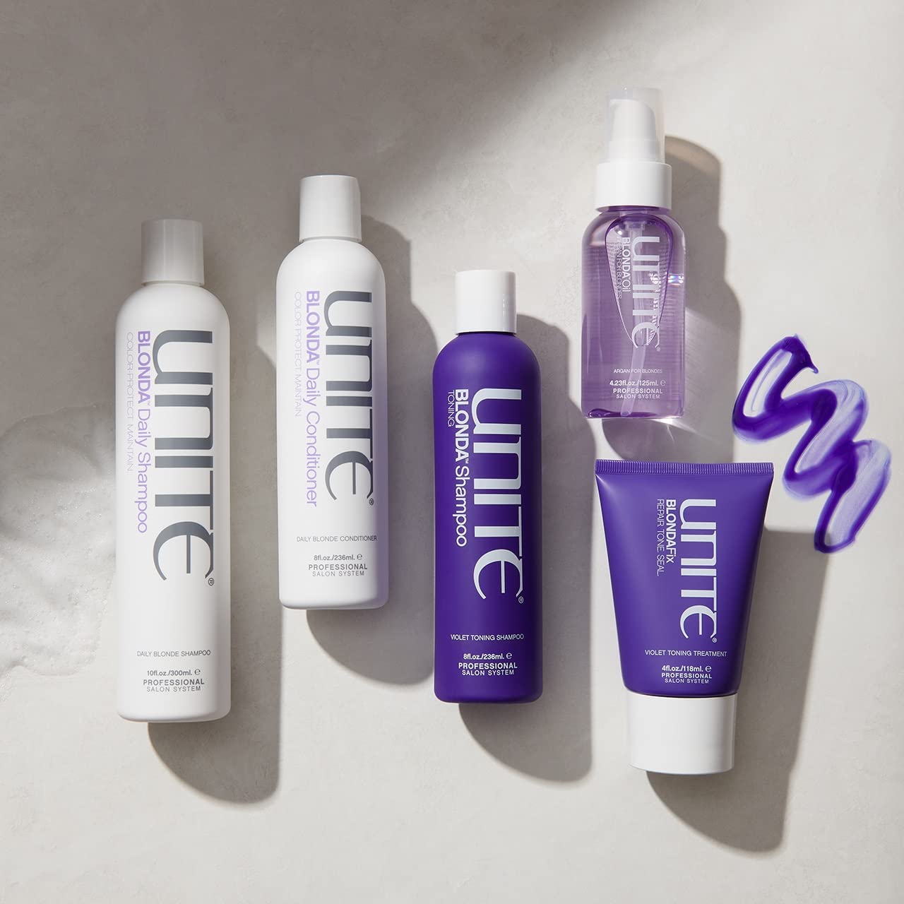 UNITE Hair – BLONDA Daily Shampoo – Gentle Cleanser for No-Tone Days to Maintain Bright Blonde, Gray & Highlighted Hair – Adds Weightless Moisture & Shine – 10 Fl Oz