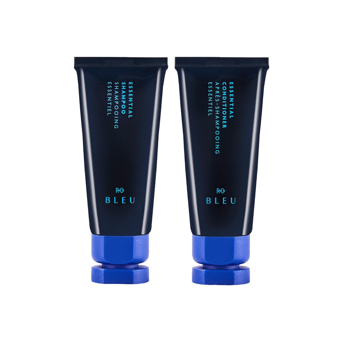 R+Co BLEU Essential Shampoo Mini | Gentle Daily Cleanser, Hydration + Shine | Vegan, Sustainable + Cruelty-Free | 1 Oz