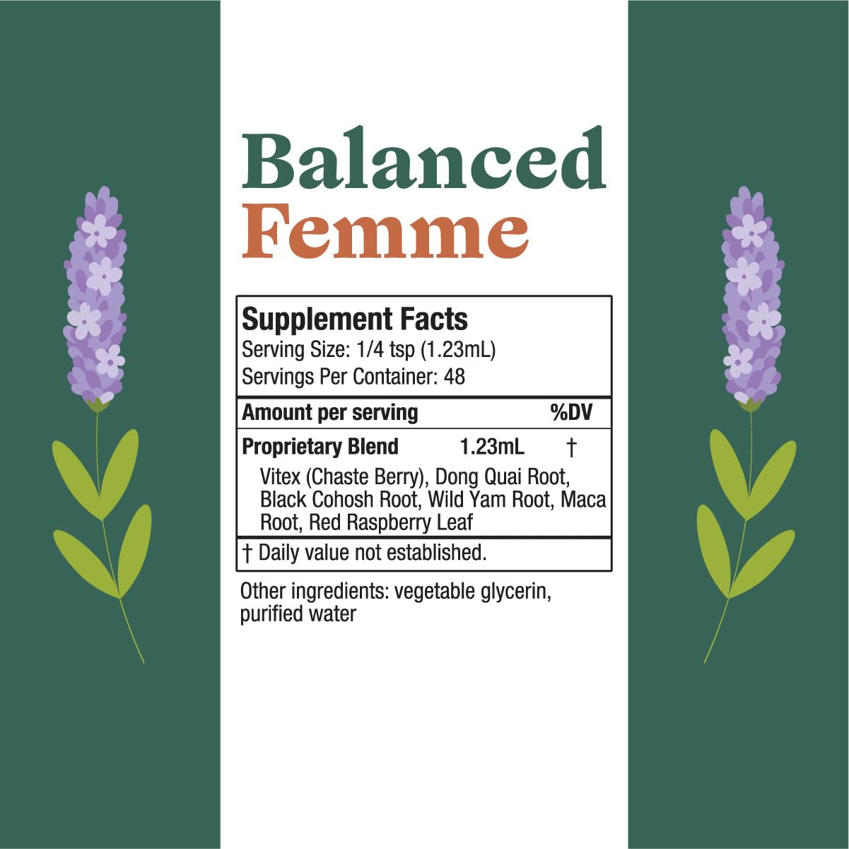 Rejuvica Health Balanced Femme - Menopause Support for Hot Flashes & Female Balance - Liquid Delivery for Better Absorption - Black Cohosh, Dong Quai, Vitex, Maca Root & More!