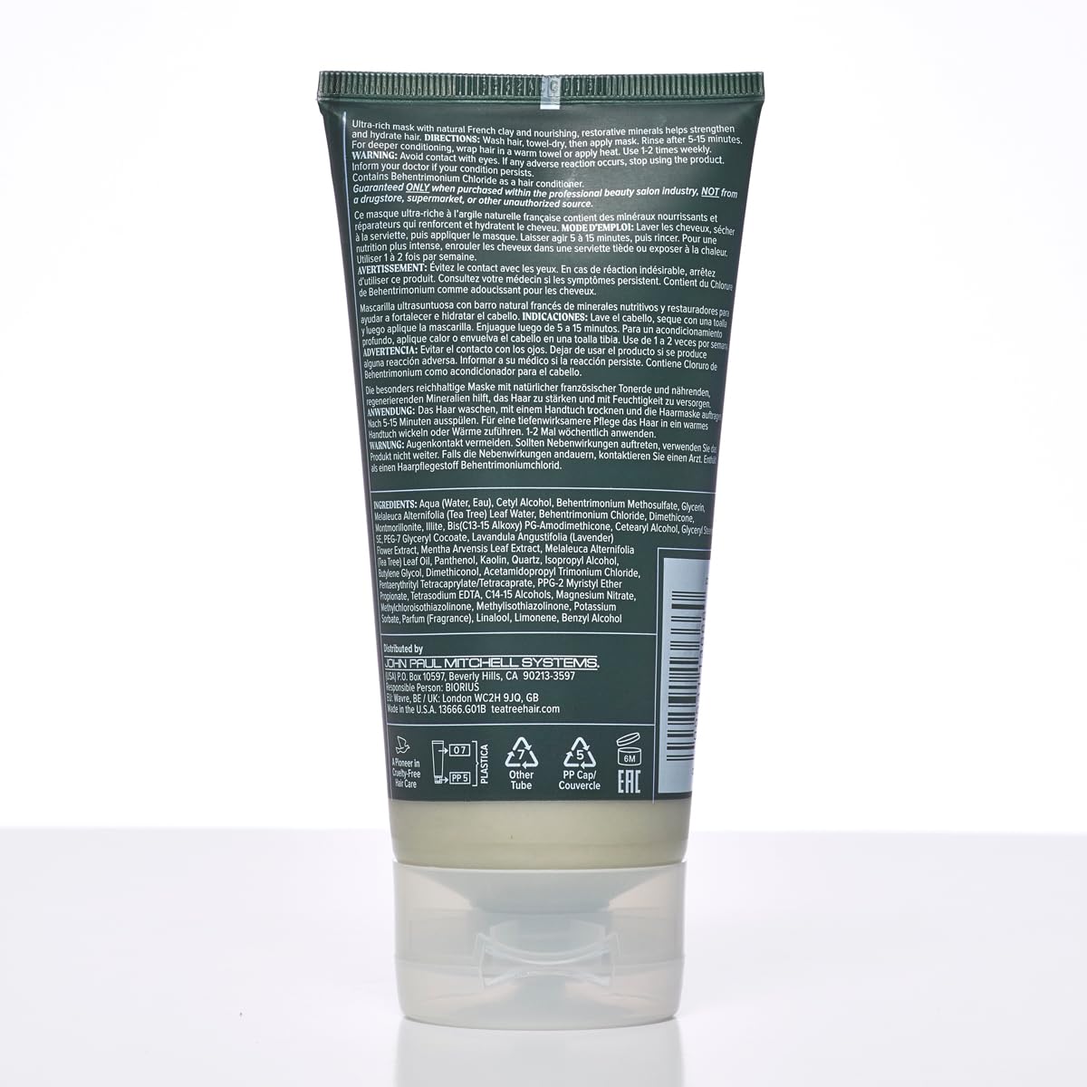 Tea Tree Lavender Mint Deep Conditioning Mineral Hair Mask, Hydrates + Strengthens, For Coarse + Dry Hair