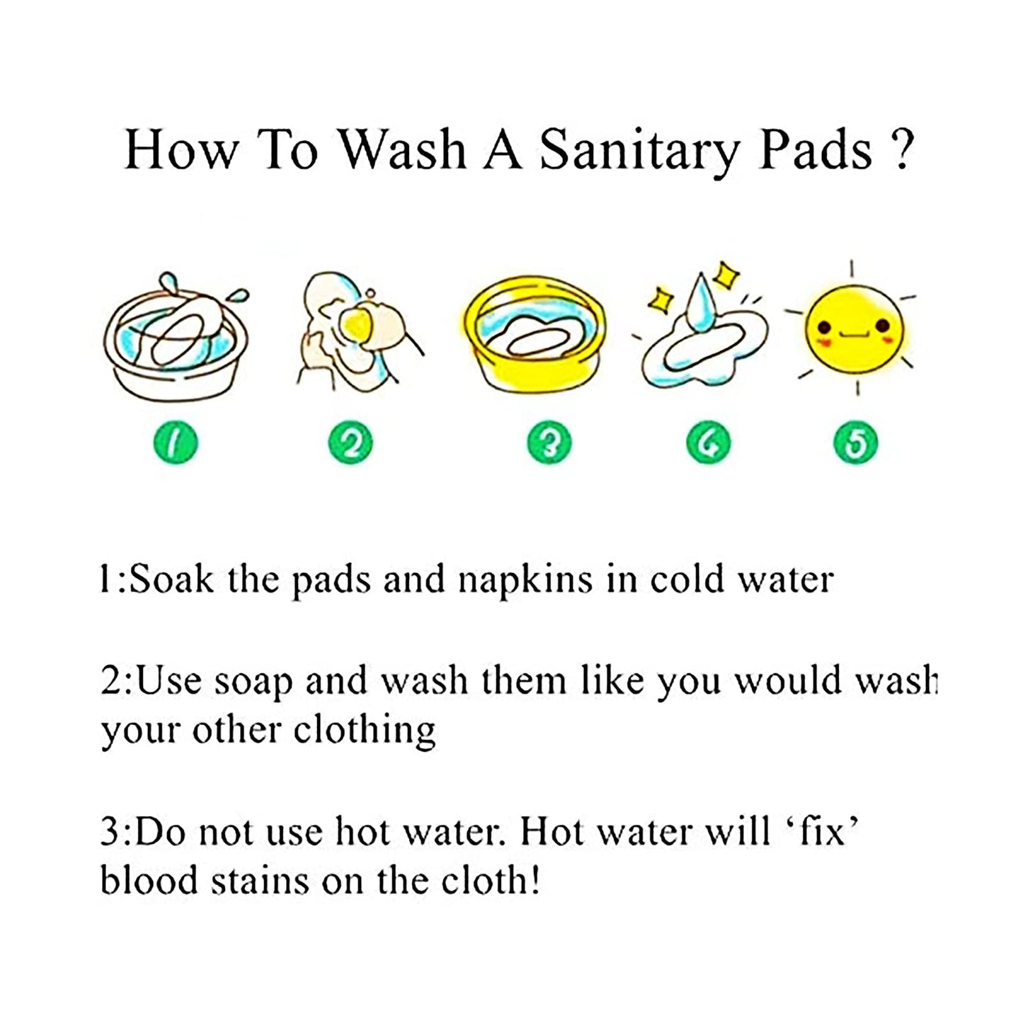 PHOGARY Reusable Menstrual Pads, Breathable Mesh Surface Cloth Sanitary Pads Set for Heavy Flow with Wet Bag, Washable Overnight Cloth Panty Liners with Wings for Women