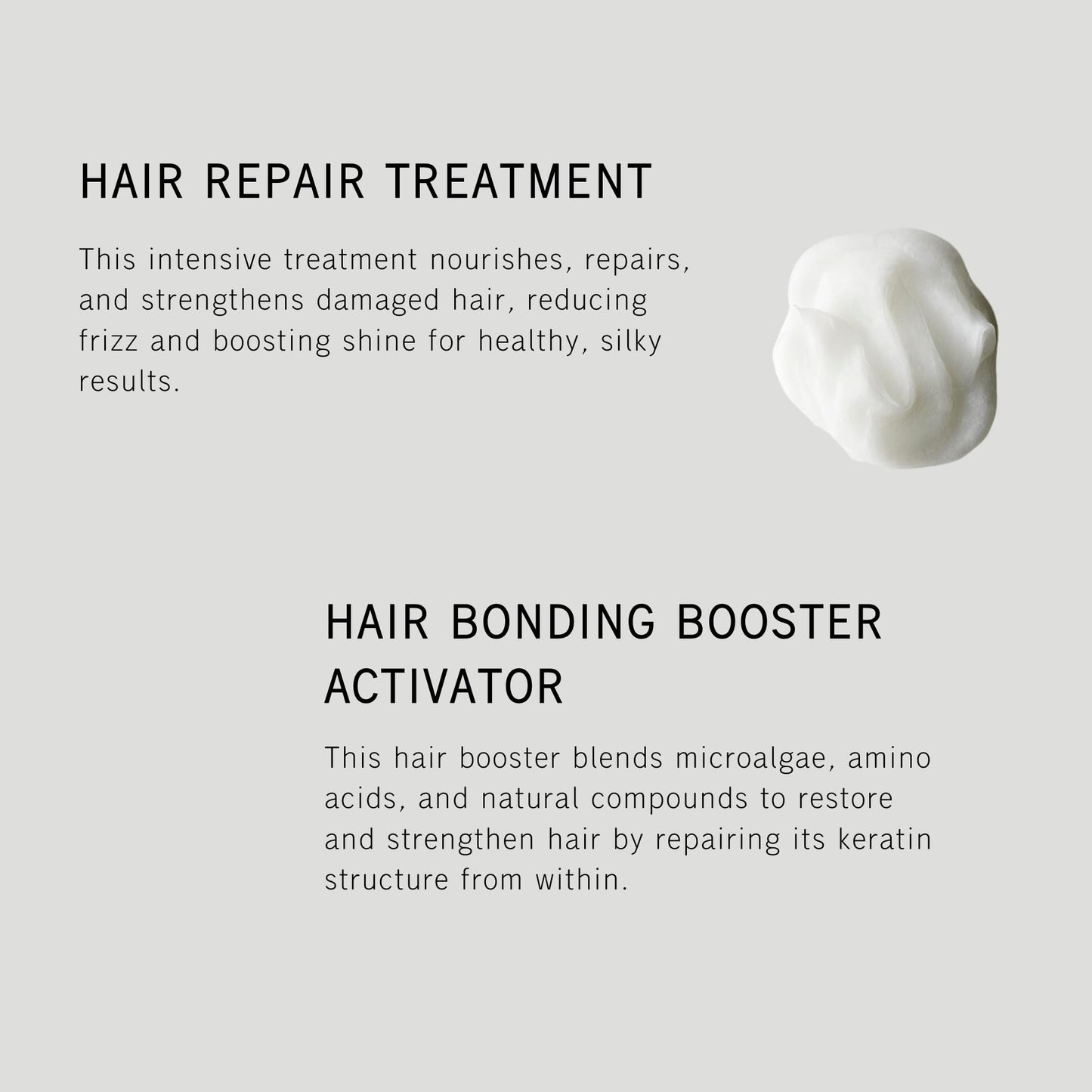 SachaJuan Hair Bonding Booster Kit | Intensive Treatment to Mend Broken Hair | Reduces Frizz & Strengthens Damaged Strands | Repair Treatment 2.5 oz + Booster 1oz |