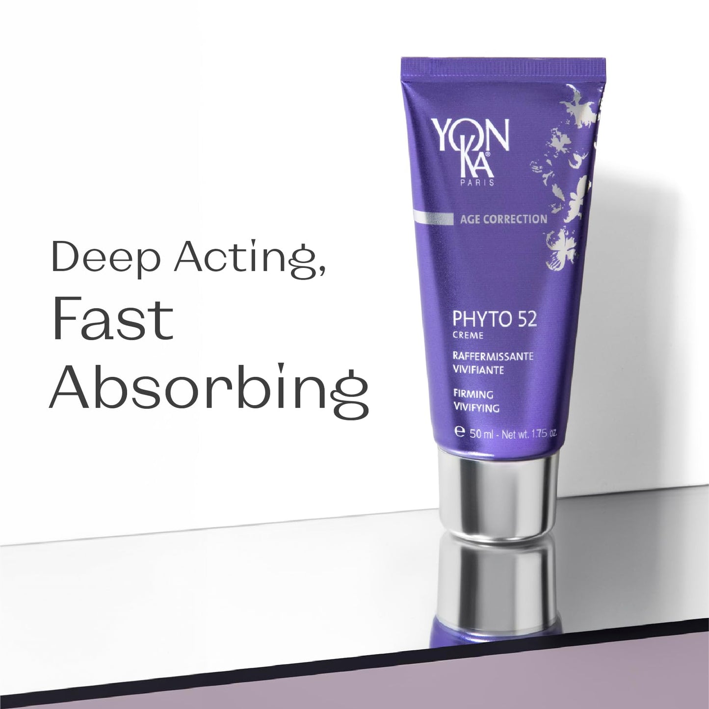Yon-Ka Phyto 52 Skin Firming Cream | Anti-Aging Facial Moisturizer and Night Creme | Tighten Skin and Reduce the Look of Pores with Vitamin E | Paraben-Free | 1.41 oz