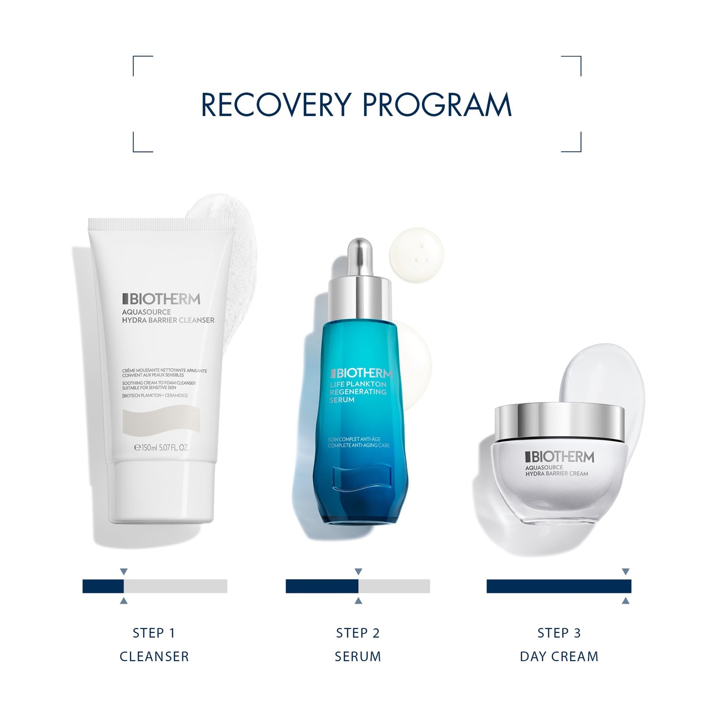 Biotherm Aquasource Hydra Barrier Cream, Lightweight And Fast-Absorbing Face Moisturizer for a Stronger Skin Barrier, with Biotech Plankton, Bio-Ceramides and Hyaluronic Acid