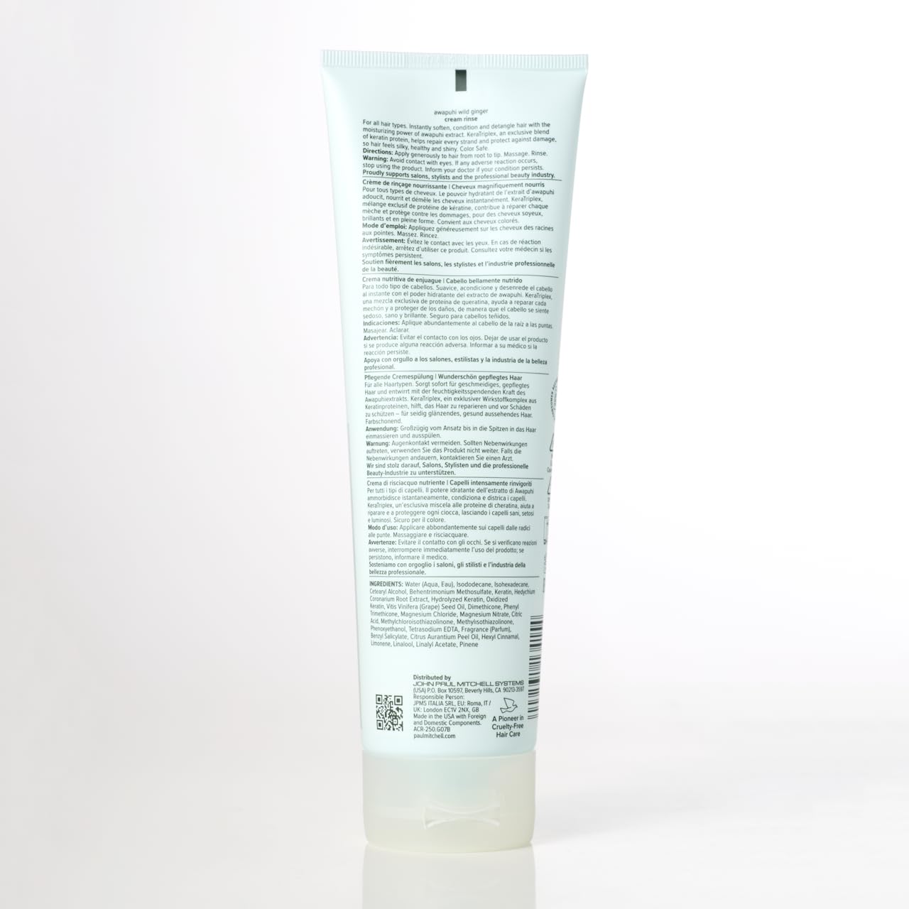 Awapuhi Wild Ginger by Paul Mitchell Cream Rinse, Detangles + Repairs, For Dry, Damaged + Color-Treated Hair