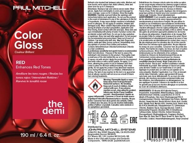 Paul Mitchell The Demi Color Gloss, Glosses in 3 Minutes