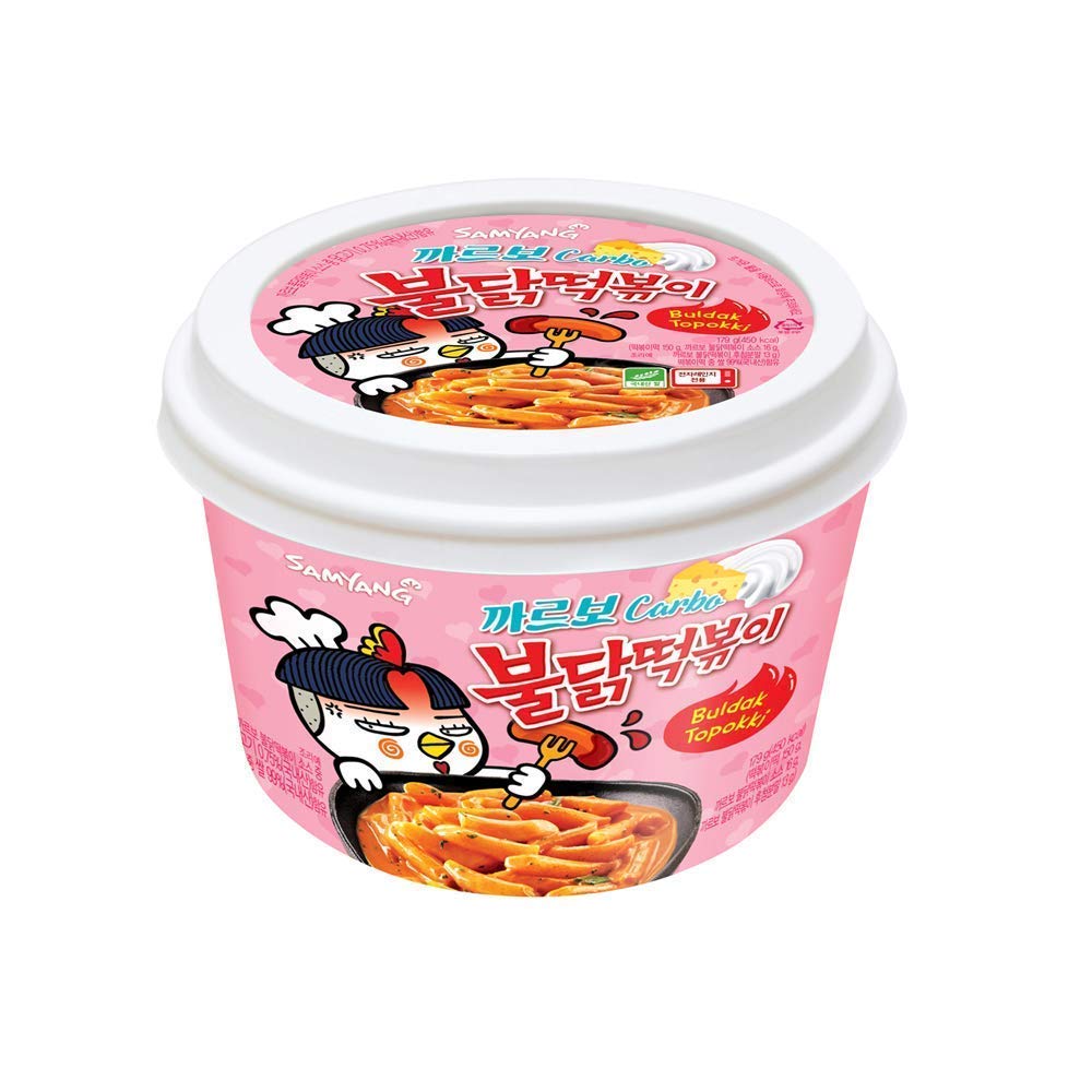 Bulldark Spicy Chicken Roasted Tteokbokki (Carbo (까르보 떡볶이), 5 Pack)